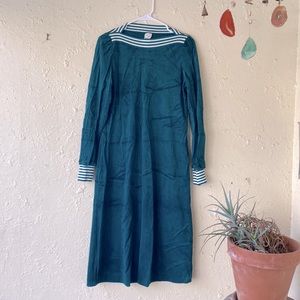 Funky Green Velvet Vintage Dress!